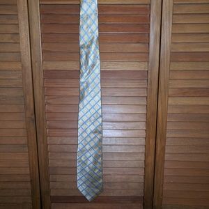 Norstrom Gold and Blue Satin Tie